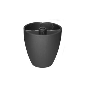 Pata Mueble Plástica Diseño Negro 50x50mm