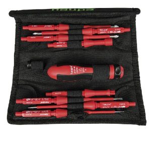 102000 HAUPA JUEGO DE DESARMADORES CON PUNTAS INTERCAMBIABLES 1000 V