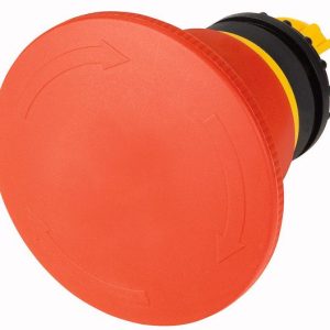 M22-PVT60P 121464 Botón paro de emergencia, RMQ-Titan 22.5, forma de palmera, cabeza de hongo, con giro