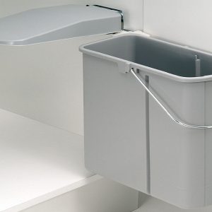 Basurero Gris Para Puerta 19Lts Hafele