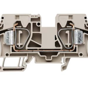 ZDU 16 1745230000 WEIDMULLER CLEMA DE PASO 16 MM², 1000V, 76A, COLOR BEIGE OSCURO