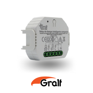 Relay de tiempo inteligente compacto wi-fi 2 salidas – Gralf