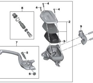 Manigueta Freno Delantero Bmw F750Gs/F800Gs/F850Gs/Adv/F900Gs/Adv/F900R/F900Xr/R-Ninet/S1000Xr 19+