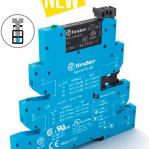 39.31.0.024.0060 Interfase MasterPlus 24 VAC/DC Relevador 6A TIPO CLEMA, 6MM FINDER