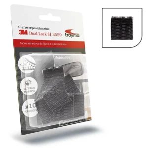 3M Dual Lock SJ355D extrafuerte color negro – cuadrados 25 x 25 mm