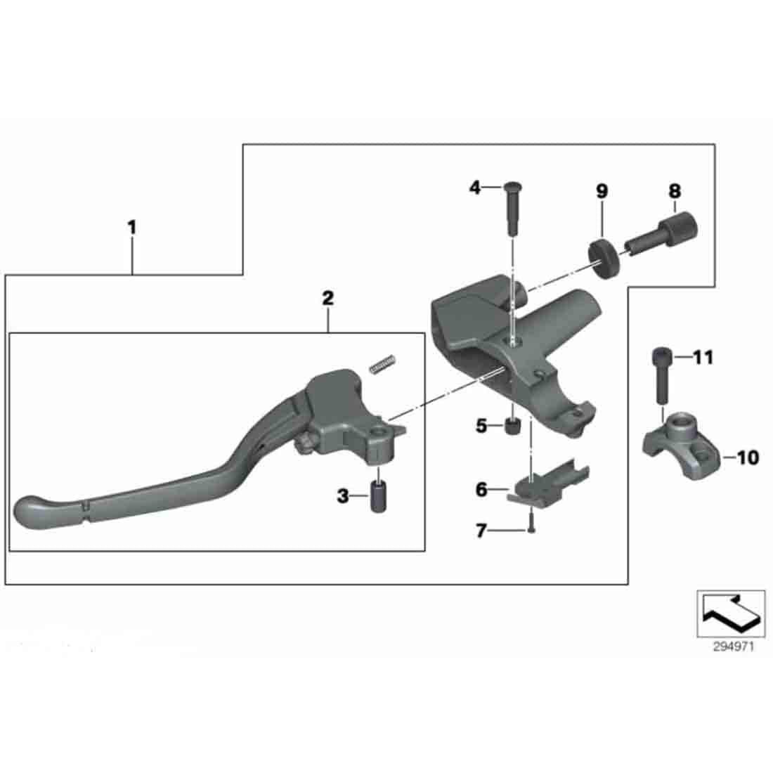 Interruptor Freno Delantero / Embrague BMW F650Gs/F700Gs/F800Gs/Adv/R/S1000R/K25/ADV