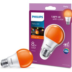 Led Bulb Colores Naranja A19 On / Off