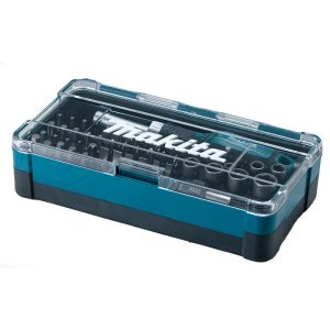 Juego Set de puntas + Destornillador Manual Makita B-36186 47piezas con Crique Atornillador