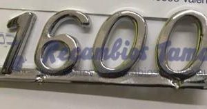 ANAGRAMA TRASERO SEAT 124 SPORT MOTOR «1600» METALICO