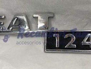 ANAGRAMA TRASERO SEAT 124L metal