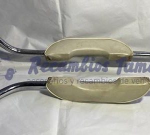 JGO APOYABRAZO LARGO CON VARILLA CROMADA – TAPICERIA BEIG CLARO – S600