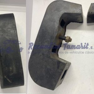 JGO TORRE PARAGOLPE RENAULT 4 – SUPER – RENAULT 8 – PARAGOLPE RECTANGULAR – DIFERENTE FABRICANTE (2 UNIDADES)