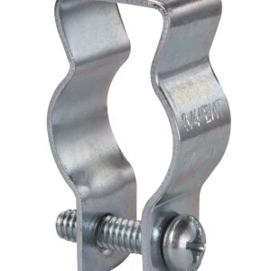 CLIP TIPO O DE 3/4 PARA CONDUIT EMT O IMC PARA VARILLA ROSCADA DE 1/4 Y 3/8 DE ACERO ELECTROGALVANI