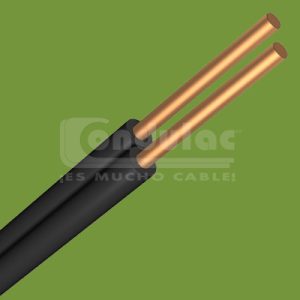 CABLE DUPLEX TIPO POT Y/O SPT DE 2 CONDUCTORES CAL. 14 AWG, BLANCO CONDULAC