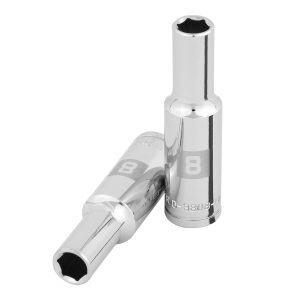 Dado largo de 8 mm, 6 puntas, cuadro 3/8″, Truper