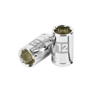 Dado de 12 mm, 6 puntas, cuadro 3/8″, Truper