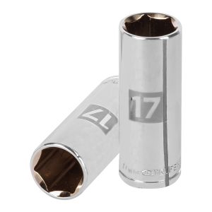 Dado largo de 17 mm, 6 puntas, cuadro 3/8″, Truper