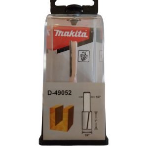 Fresa Recta Ranurar Paralelo doble para Madera Makita D-49052 Vástago 1/4” Largo Trabajo 1” para Router Fresadoras