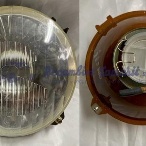 OPTICA REDONDA LISA – CITROEN 2CV  – PASA  CON TORNILLO Y LUZ DE POSICION