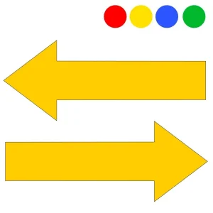 Flechas Adhesivas para el Marcaje de Suelos – TYM 81441 VP1