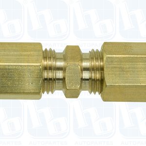 UNIDOR DE BRONCE PARA TUBO  FRENOS   DE 3  16