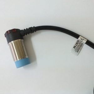 HPD1808-N RIKO SENSOR INDUCTIVO NPN 12-24VCD 100°C CON CABLE Y CONECTOR 90°