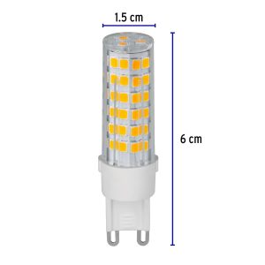 Lámpara de LED tipo cápsula 4 W base G9 luz cálida VOLTECK