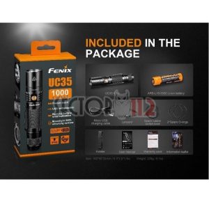 Linterna FENIX UC35 V2.0 1000Lm