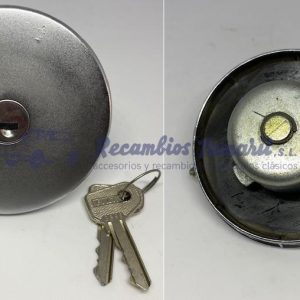TAPON DE GASOLINA CROMADO – CON LLAVE SEAT 850 SPEEDER