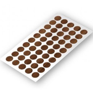 Tapatornillo Adhesivo Nogal Amazon (Hoja 55u)