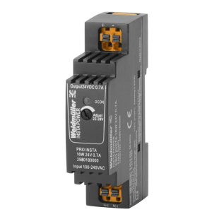 PRO INSTA 16W 24V 0.7A 2580180000 WEIDMULLER FUENTE DE ALIMENTACIÓN MONOFÁSICA 24VDC 0.7A