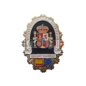 Placa Cartera Vigilante Seguridad