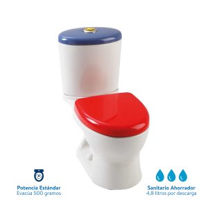 SANITARIO INFANTIL KIDDY ECOFLUSH BICOLOR