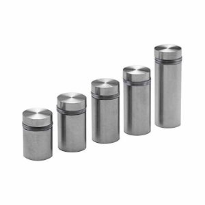 Separador Vidrio Acero Inox 25x25mm