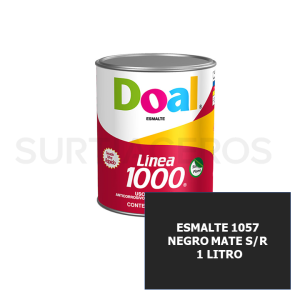 Esmalte 1057 negro mate secado rápido litro Doal