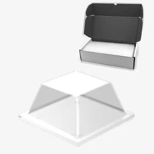 TYM TF34 TOP FIX – Tope Adhesivo de Protección Cuadrado Transparente 12,6 mm x 5,8 mm altura