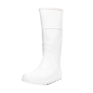 Bota de PVC Blanca Impermeable Sin Puntera Robusta Gallarda
