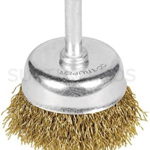 Carda de copa 1-3/4″ alambre fino para taladro, Truper (Cod 11591)