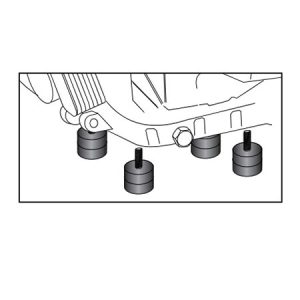 Caucho Skid Plate Hepco y Becker Bmw F700Gs / F800Gs / Adv (por unidad)
