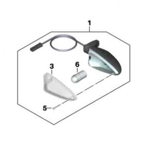 Cristal Blanco De Direccional Del-Izq/Tras-Der Bmw G310Gs/R/G650Gs/Sertao