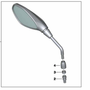 Espejo Derecho Bmw F750GS / F800GS / F850GS / ADV / F900GS / ADV