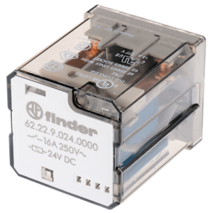 62.22.9.024.0000 FINDER RELEVADOR INDUSTRIAL  2CC PARA CI (24VDC) 16A