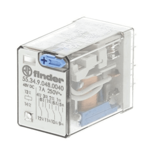55.34.9.048.0040 FINDER RELEVADOR INDUSTRIAL 4CC FASTON (48VDC) 7A