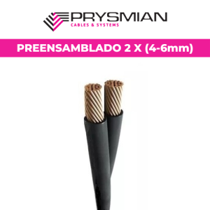 CABLE PREENSAMBLADO CU 2 x (4-6mm) – PRYSMIAN
