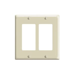 Tapa 2V Marfil Decora Leviton