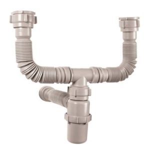 SIFON BOTELLA FLEXIBLE DOBLE GRIS GRIVAL REF:937590001