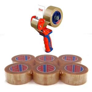 Pack 6 rollos tesa 4089 Precinto polipropileno + precintadora Comfort tesa 6400 – OFERTA ESPECIAL
