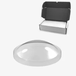TYM TF21 TOP FIX – Tope Adhesivo de Protección Hemiesférico Transparente 6,4 mm de diámetro x 1,9 mm de altura